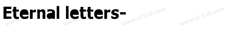 Eternal letters字体转换
